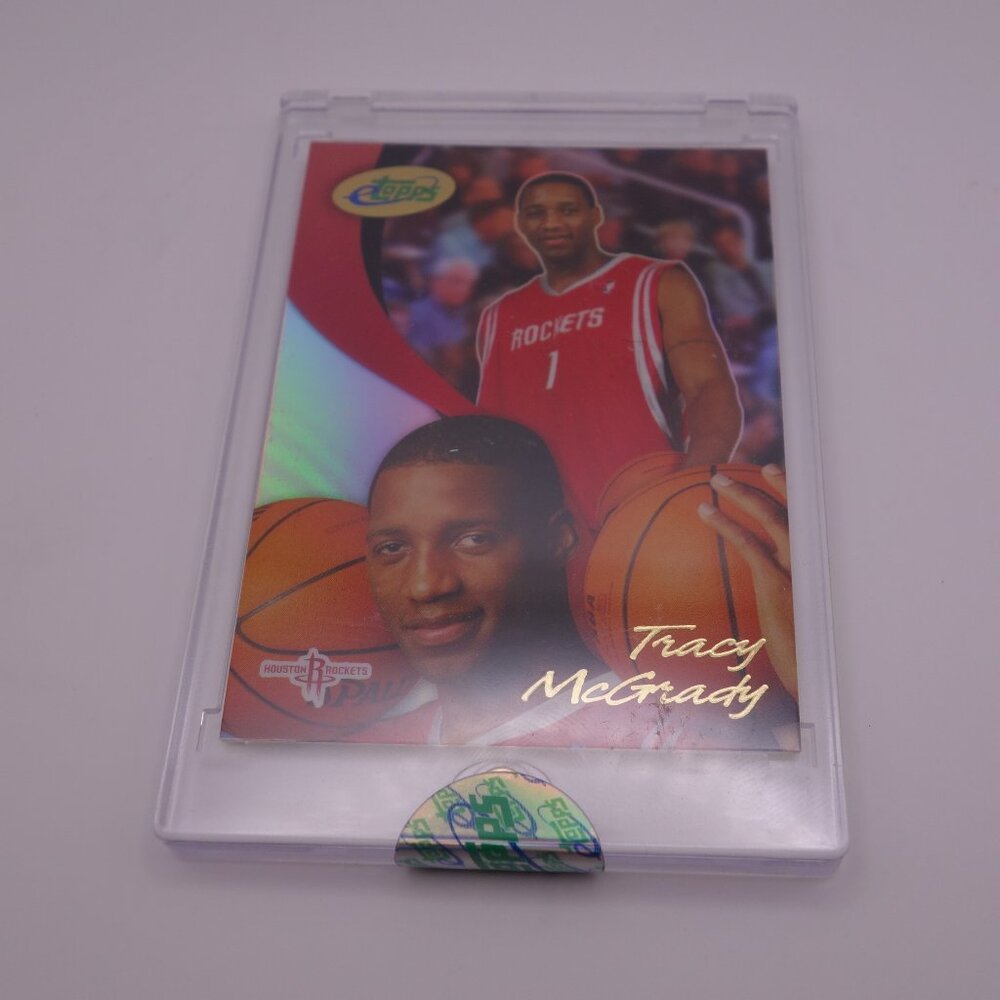 eTopps Refractor 2004 Tracy McGrady Houston Rockets Basketball Card